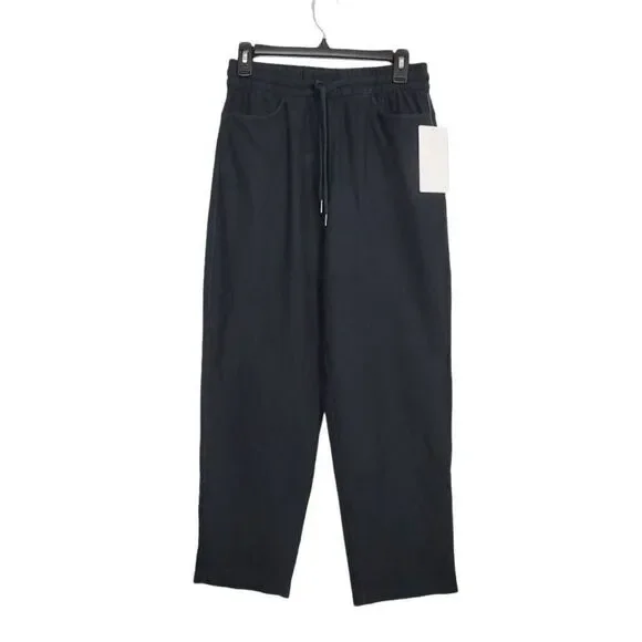 NWT Athleta Farallon Pant Sz XS Black Straight Cropped Casual Active 533741 - Picture 3 of 10